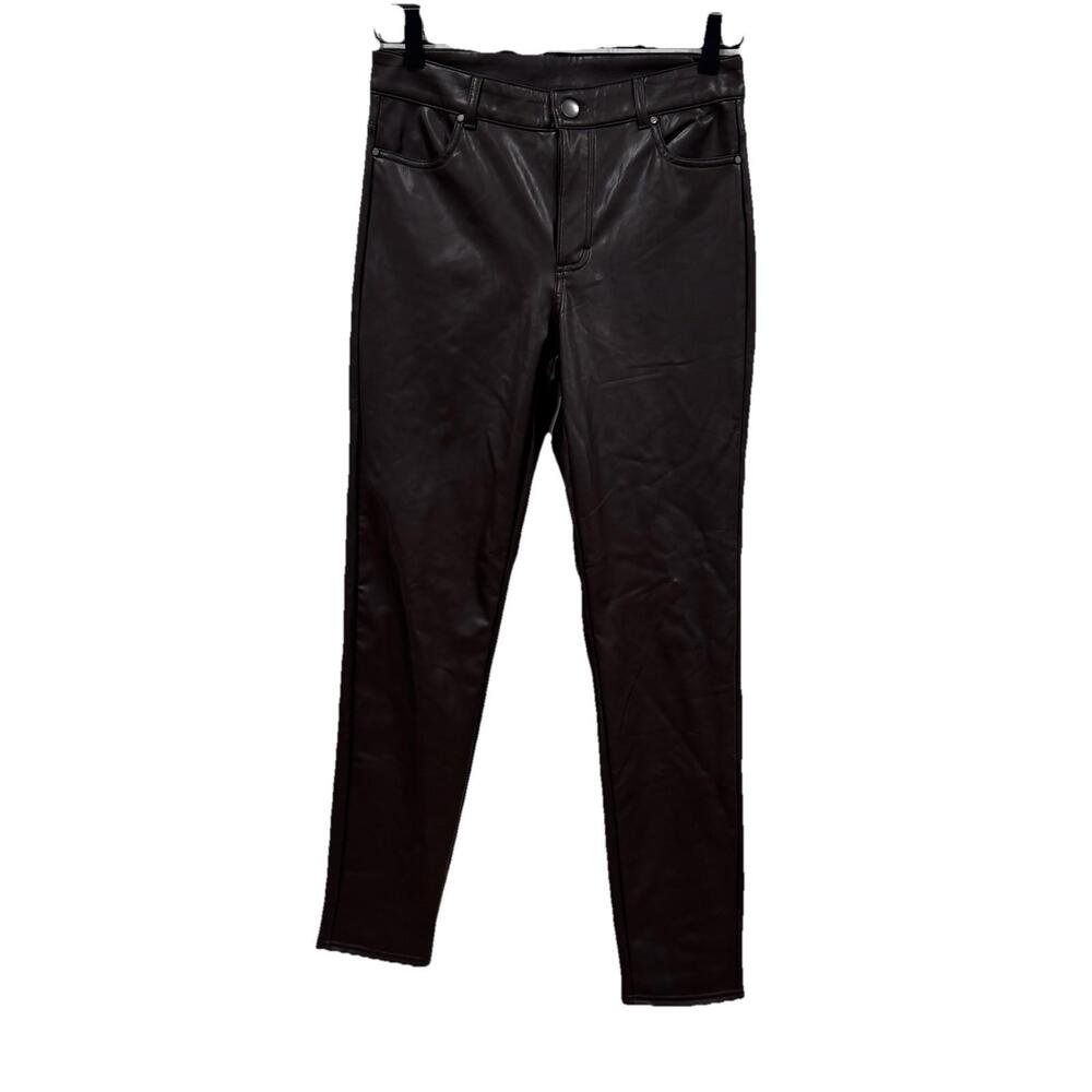 Women’s Calzedonia Faux‎ Leather Size Small Burgundy/brown Leggings  27x27